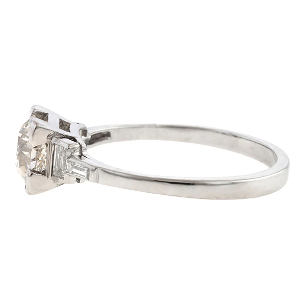 Art Deco Engagement Ring, Old Euro 1.20ct. - Image 4