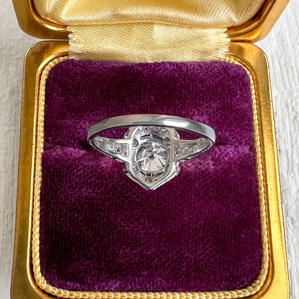 Art Deco Engagement Ring, Old Euro 1.51ct. - Image 7