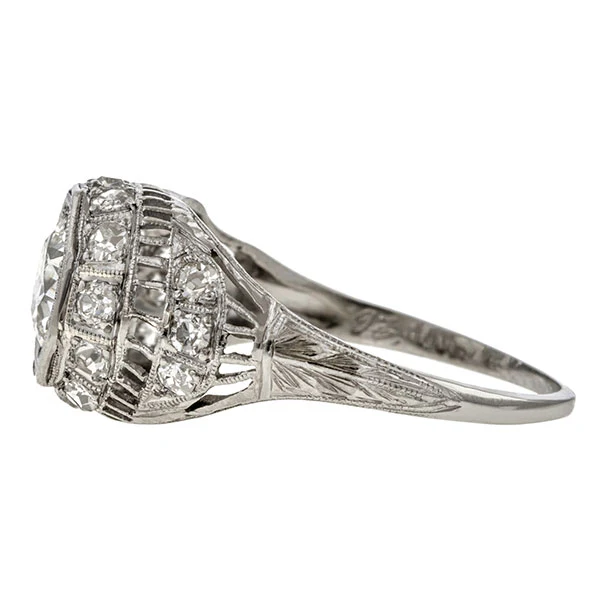 Art Deco Engagement Ring, Old Euro 0.80ct. - Image 4