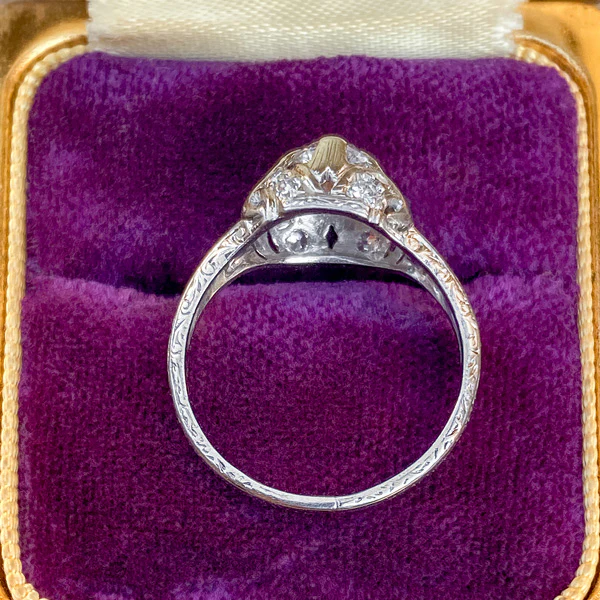 Art Deco Engagement Ring, Old Mine 0.50ct. - Image 5