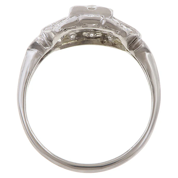 Art Deco Engagement Ring, RBC 0.30ct. - Image 4