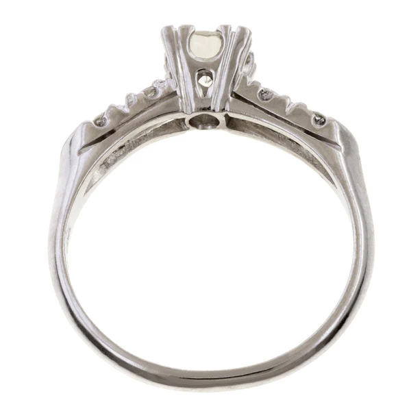 Art Deco Engagement Ring, RBC 0.40ct. - Image 5