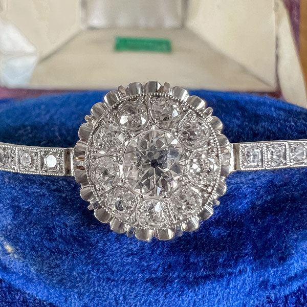 Art Deco Old European Cut Diamond Bracelet - Image 3