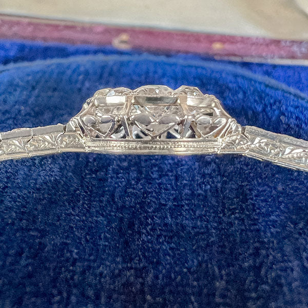 Art Deco Old European Cut Diamond Bracelet - Image 5