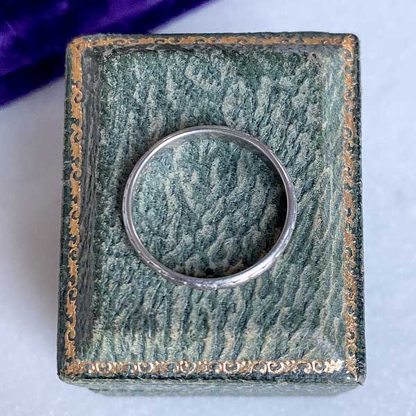 Art Deco Patterned Wedding Band, Size 7 1/4 - Image 2