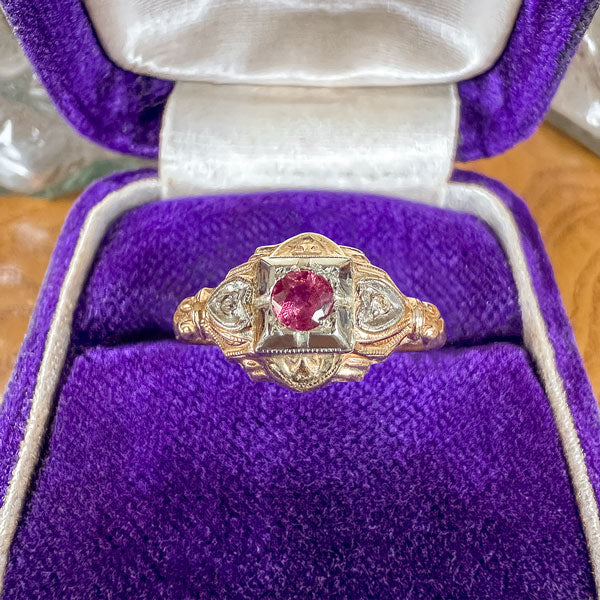 Art Deco Ruby Ring