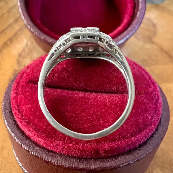 Art Deco Sapphire & Diamond Ring - Image 4