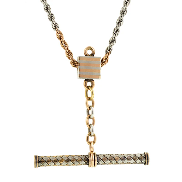 Art Deco Watch Chain Necklace - Image 3