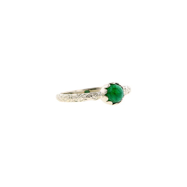 Cabochon Solitaire Ring- Heirloom by Doyle & Doyle - Image 13