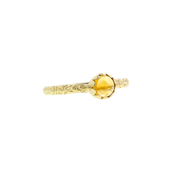 Cabochon Solitaire Ring- Heirloom by Doyle & Doyle - Image 17