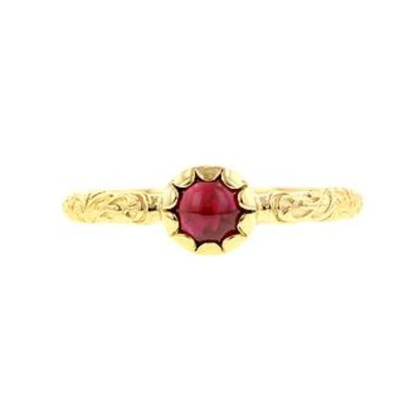 Cabochon Solitaire Ring- Heirloom by Doyle & Doyle - Image 4