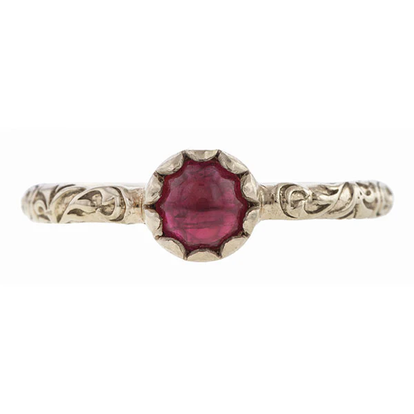 Cabochon Solitaire Ring- Heirloom by Doyle & Doyle - Image 63