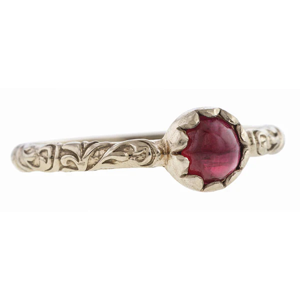 Cabochon Solitaire Ring- Heirloom by Doyle & Doyle - Image 64