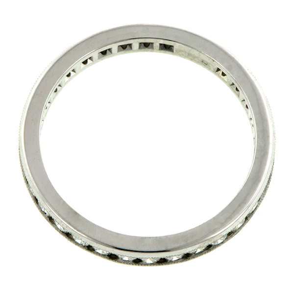 Channel Set Diamond Eternity Wedding Band Ring - Image 2