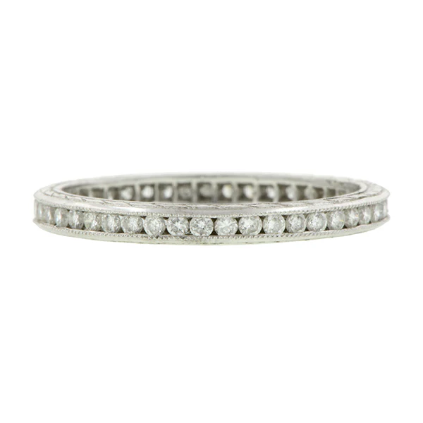 Channel Set Diamond Eternity Wedding Band Ring