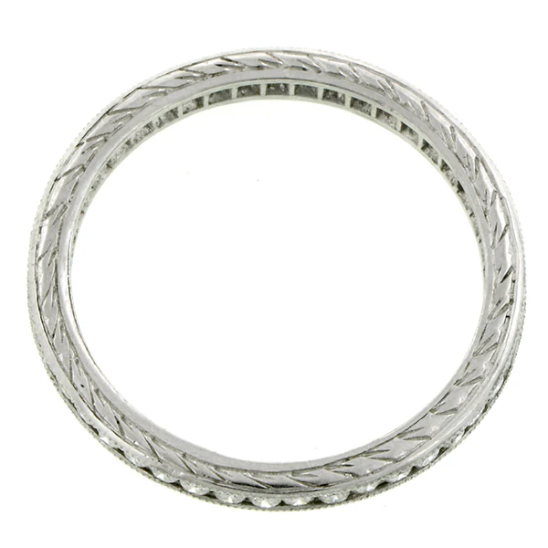Channel Set Diamond Eternity Wedding Band Ring - Image 2