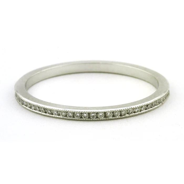 Channel Set Diamond Eternity Wedding Band Ring