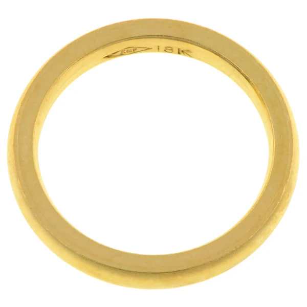 Comfort Fit Wedding Band Ring, 2.5mm 18ky - Image 2