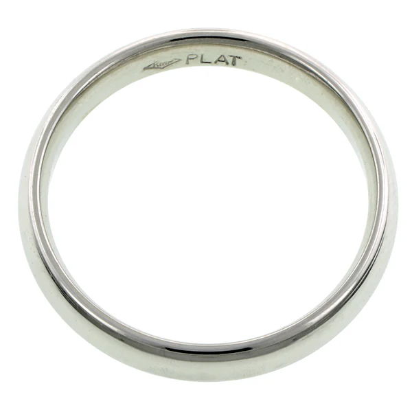 Comfort Fit Wedding Band Ring, 4mm - Image 2