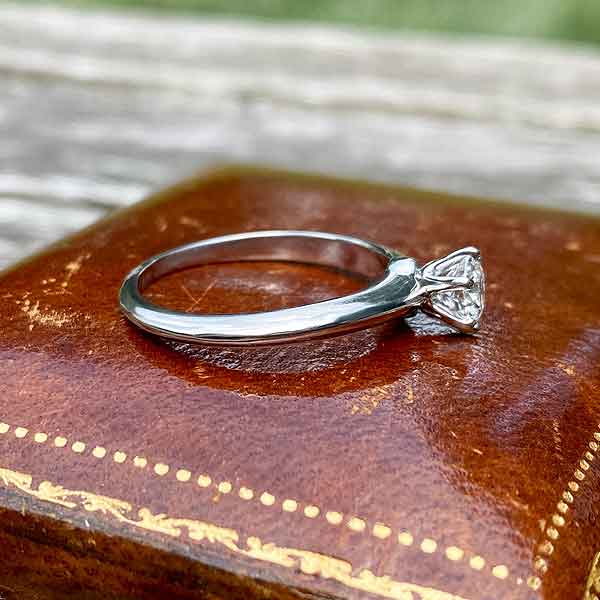 Vintage Tiffany & Co. Engagement Ring, RBC 0.57ct. - Image 4