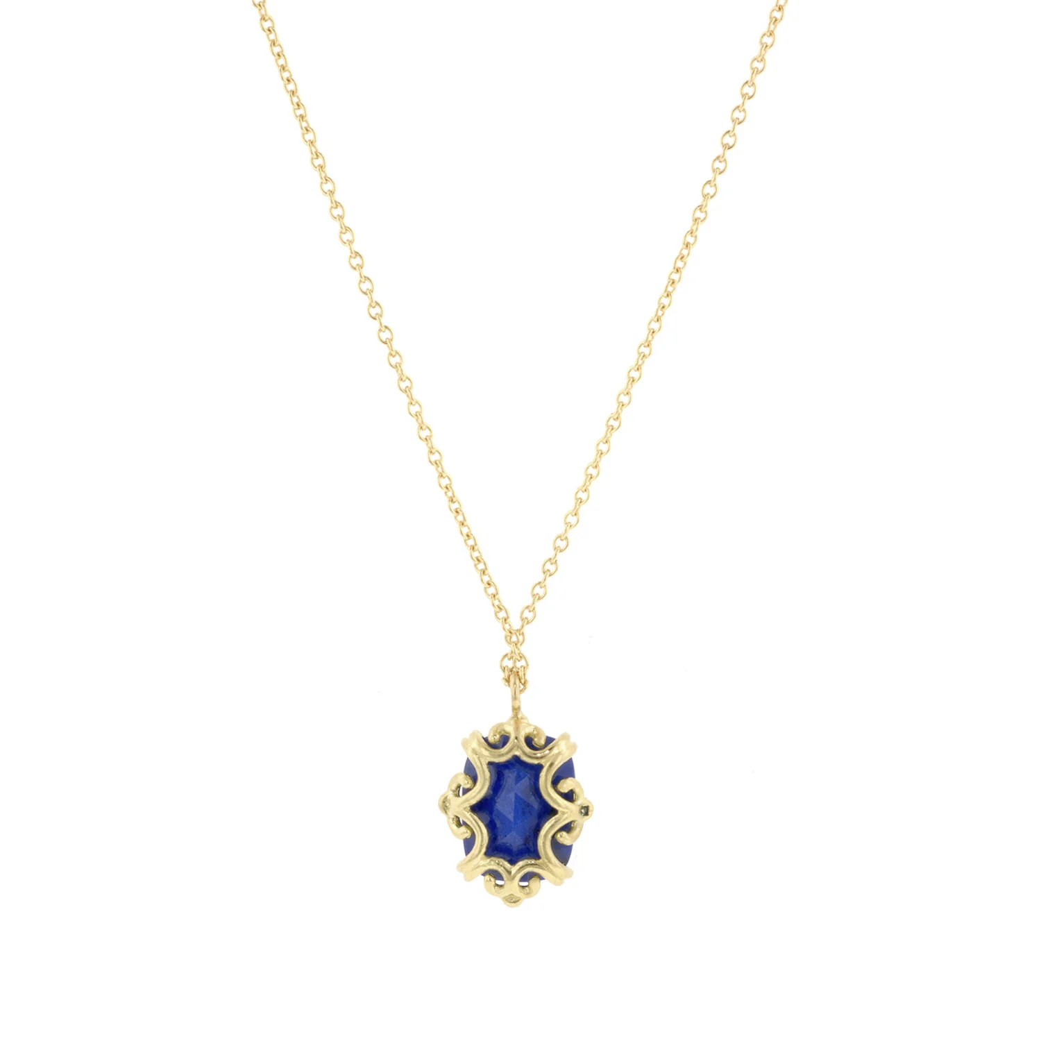 Cushion Gemstone & Diamond Necklace- Heirloom by Doyle & Doyle - Image 7