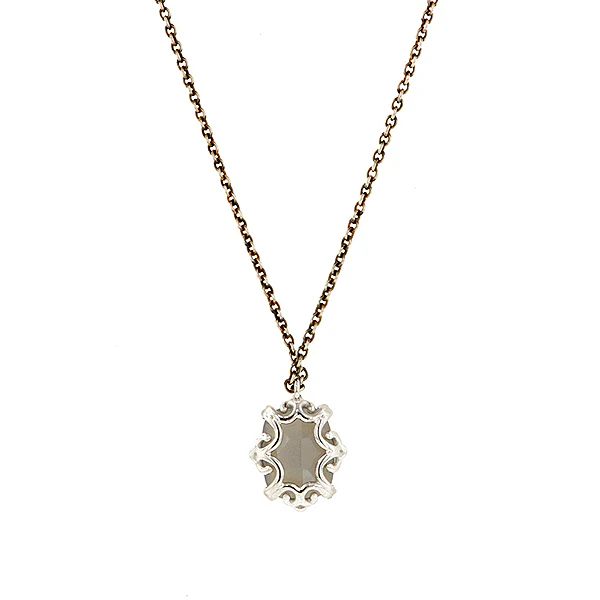 Cushion Gemstone & Diamond Necklace- Heirloom by Doyle & Doyle - Image 8