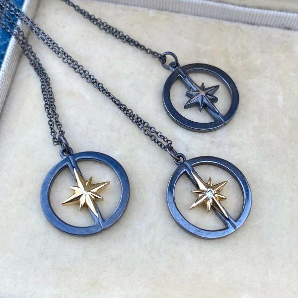 D&D Compass Rose Pendant, West 13th Collection, Doyle & Doyle - Image 7