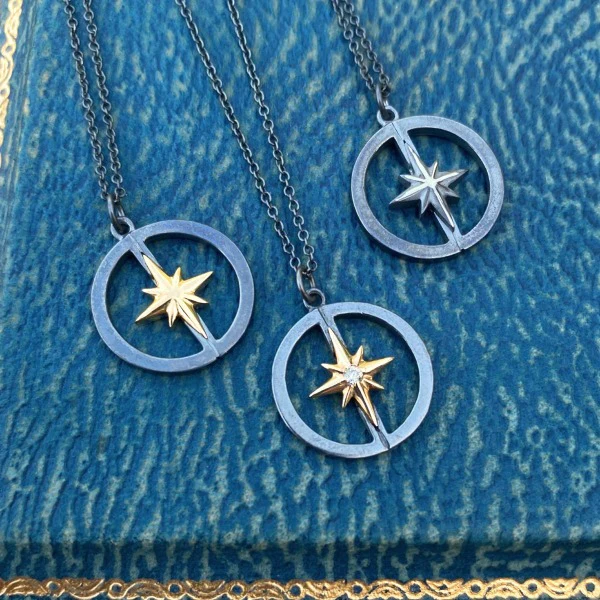 D&D Compass Rose Pendant, West 13th Collection, Doyle & Doyle - Image 8