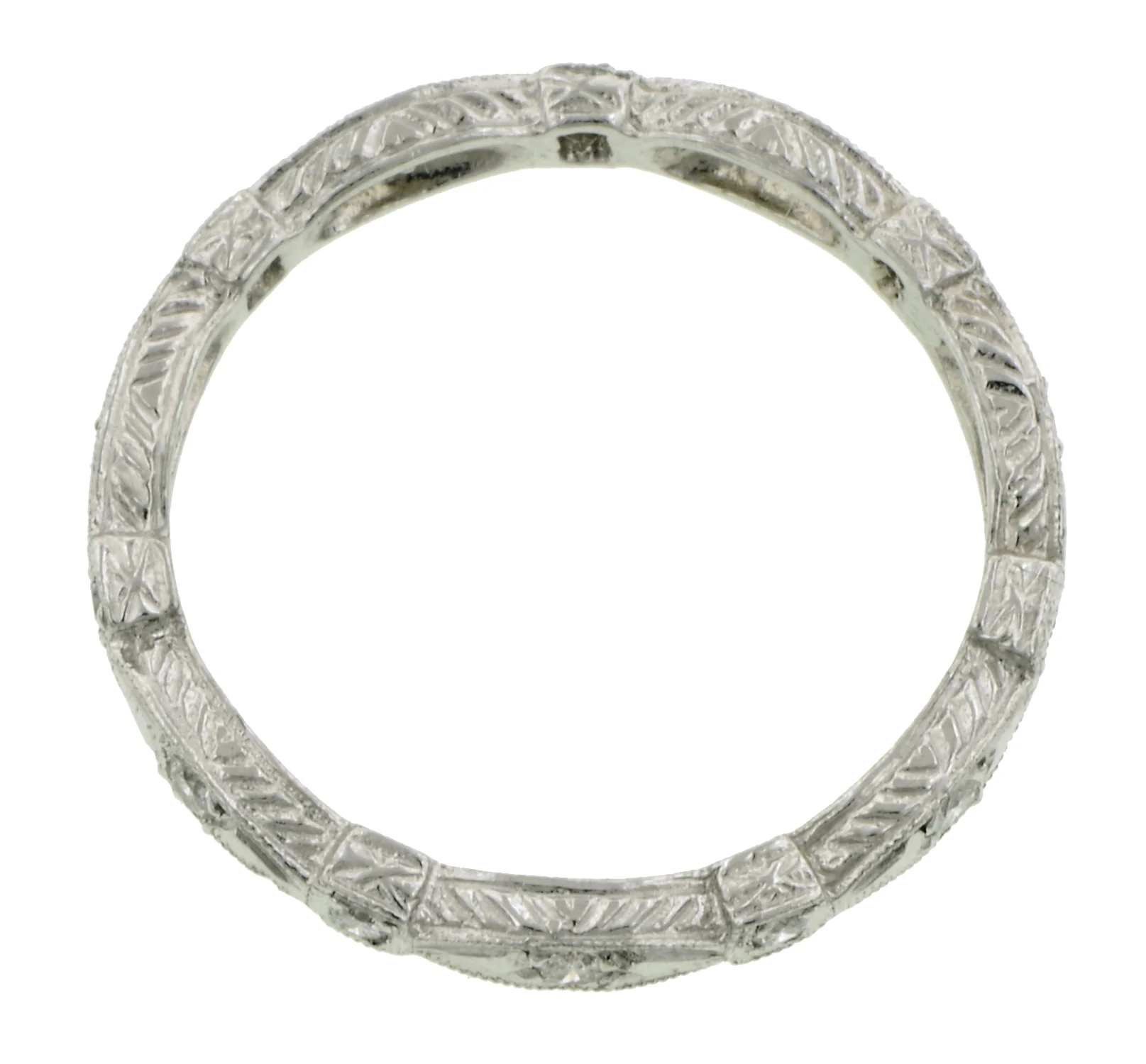Diamond Alternating Shapes Eternity Band Ring - Image 2