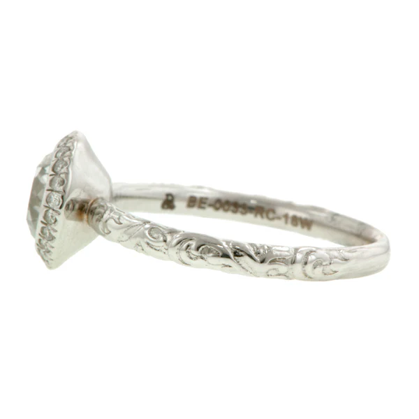 Diamond Frame Engagement Ring, Old Euro 0.72ct- Heirloom by Doyle & Doyle - Image 3