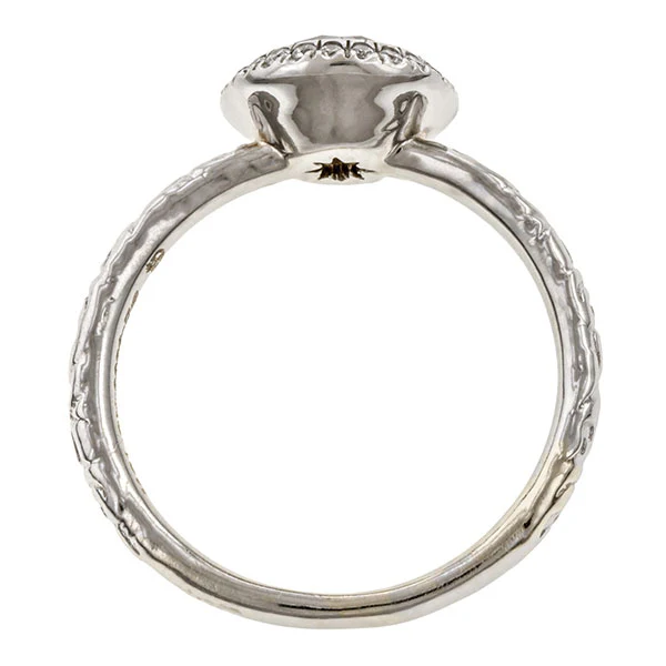 Diamond Frame Engagement Ring, Old Euro 1.04ct.- Heirloom by Doyle & Doyle - Image 5