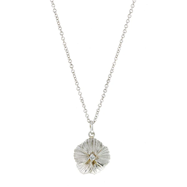 Diamond Pansy Necklace- Heirloom by Doyle & Doyle - Image 4