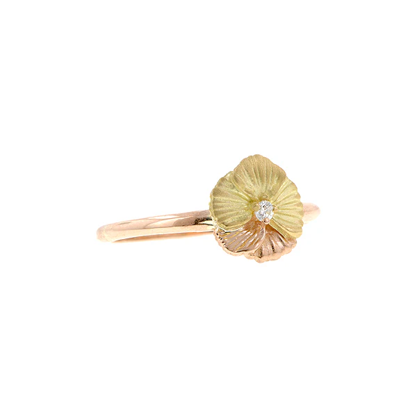 Diamond Pansy Ring- Heirloom by Doyle & Doyle - Image 7