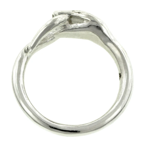 Diamond Snake Ring with Looped Tail- Heirloom by Doyle & Doyle - Image 10