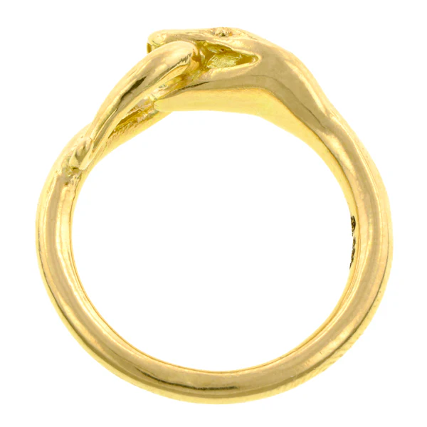 Diamond Snake Ring with Looped Tail- Heirloom by Doyle & Doyle - Image 6