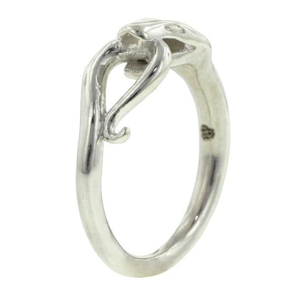 Diamond Snake Ring with Looped Tail- Heirloom by Doyle & Doyle - Image 7