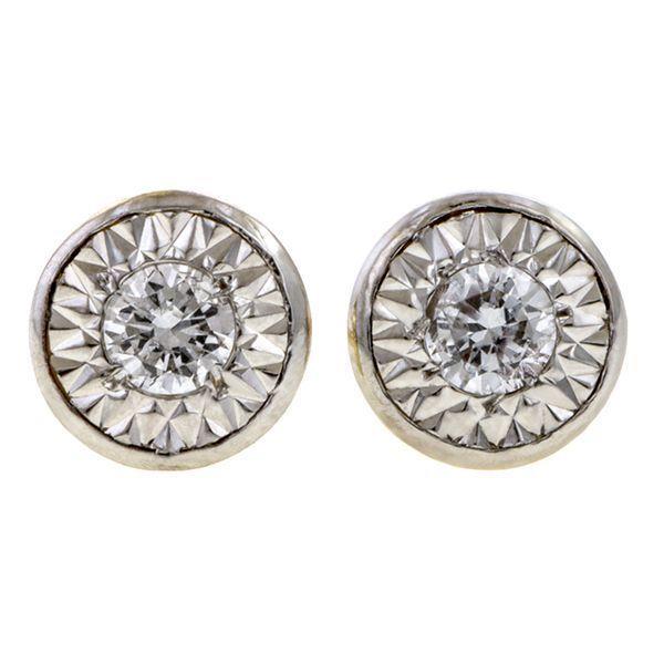 Diamond Stud Earrings - Image 3