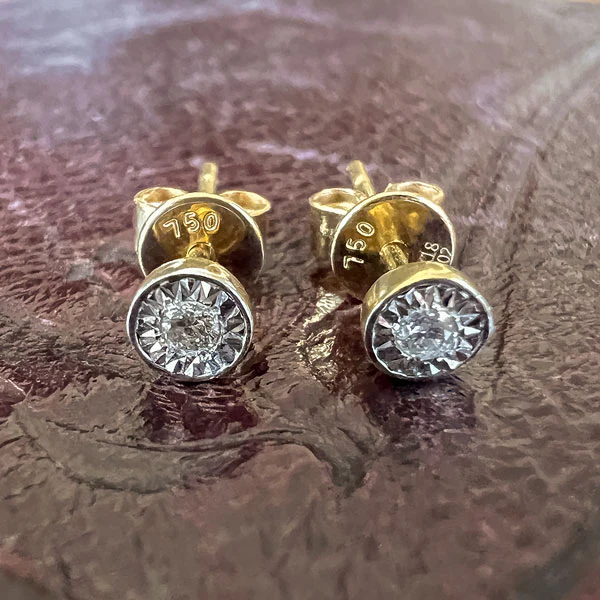 Diamond Stud Earrings - Image 4