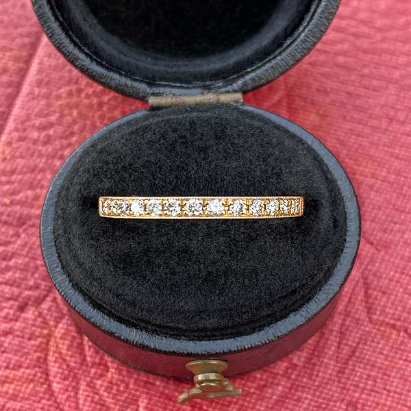 Diamond Wedding Band Ring, Size 6 3/4