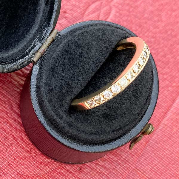Diamond Wedding Band Ring, Size 6 3/4 - Image 4
