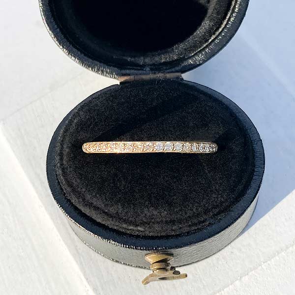 Diamond Wedding Band Ring, Size 6 3/4
