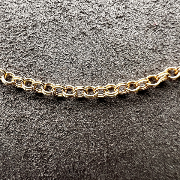 Double Link Gold Cable Chain - Image 5