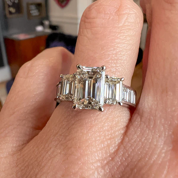 Emerald Cut Engagement Ring, 1.53ct.