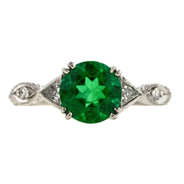 Emerald & Diamond Ring