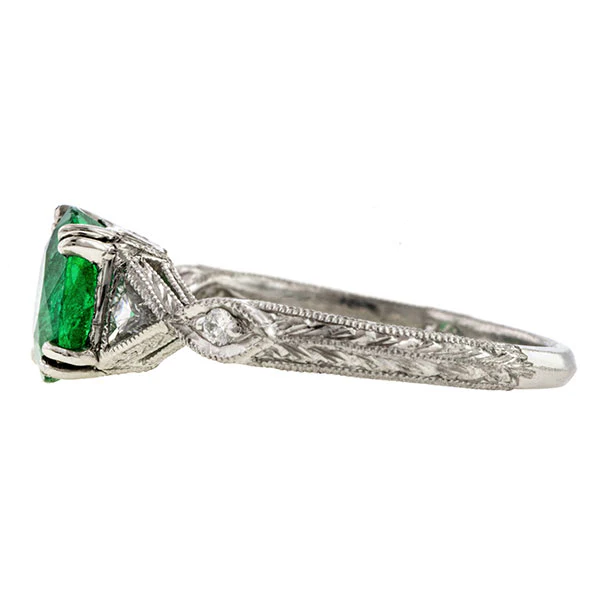 Emerald & Diamond Ring - Image 4