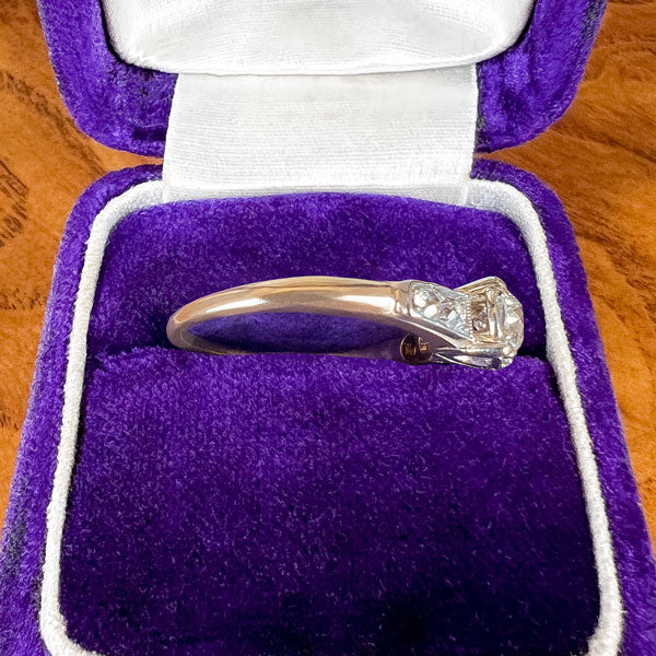 Vintage Engagement Ring, Old Euro 0.45ct. - Image 4