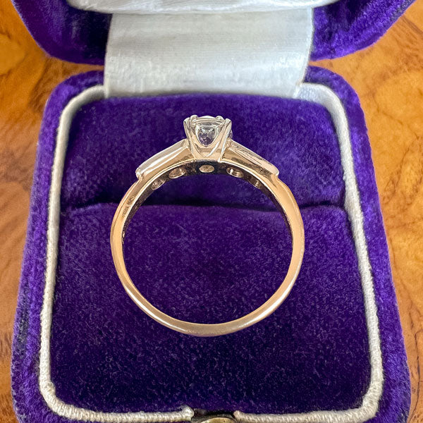 Vintage Engagement Ring, Old Euro 0.45ct. - Image 5