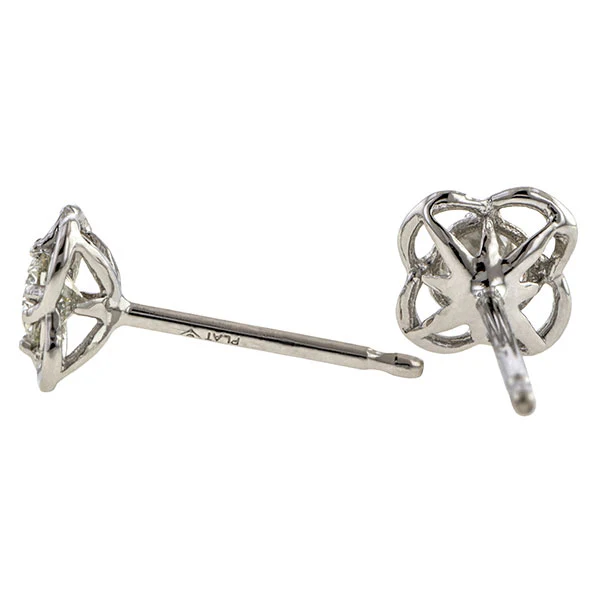Entwined Diamond Stud Earrings- Heirloom by Doyle & Doyle - Image 3