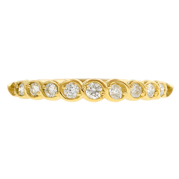 Entwined Diamond Wedding Band Ring- Heirloom by Doyle & Doyle - Image 3