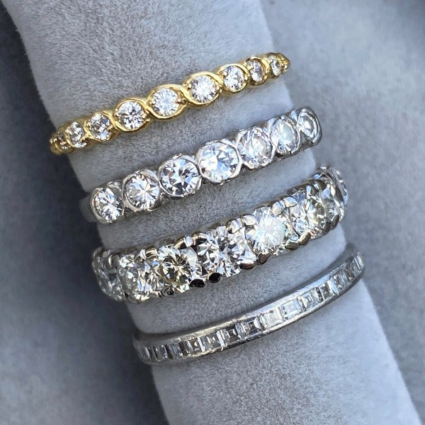 Entwined Diamond Wedding Band Ring- Heirloom by Doyle & Doyle - Image 4